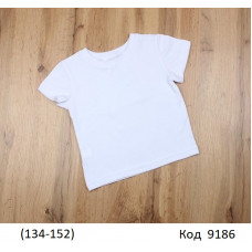 МС Футболка стрейч кулір, 95% бавовна,5% Ел,  (134-142) БІЛИЙ    4 шт
