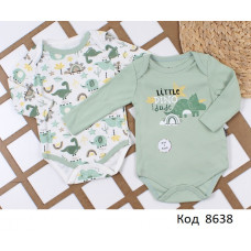 Tr Боді для хлопчика інтерлок MİNİWORLD 16445  6-12 міс.  8шт