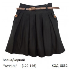 SuzieЮб 122-152шерсть Спідниця Юб23608 "АУРЕЛІ" чорний 122-152 6 шт.