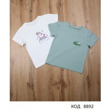 МС Футболка кулір для дівчинки ФК-2461   98-110  МОЛОЧНИЙ 3 шт