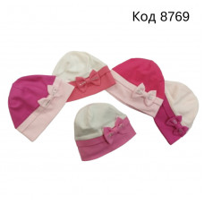 -- EloMelo Шапка трикотажна для дівчинки Польща  48-50  5шт